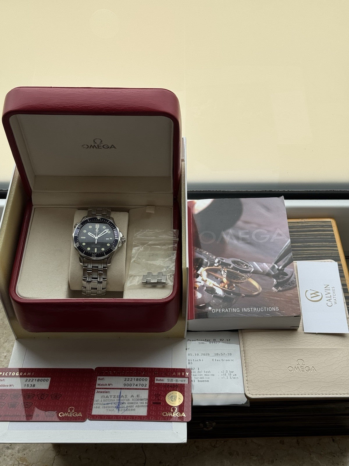 Omega Seamaster  James Bond Full Set 41mm Quartz Watch