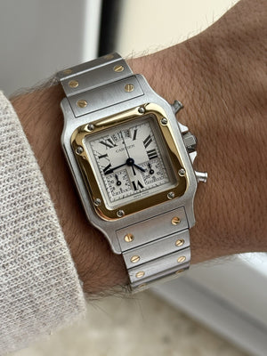 Cartier Santos Galbée Chronograph – Ref. 2425