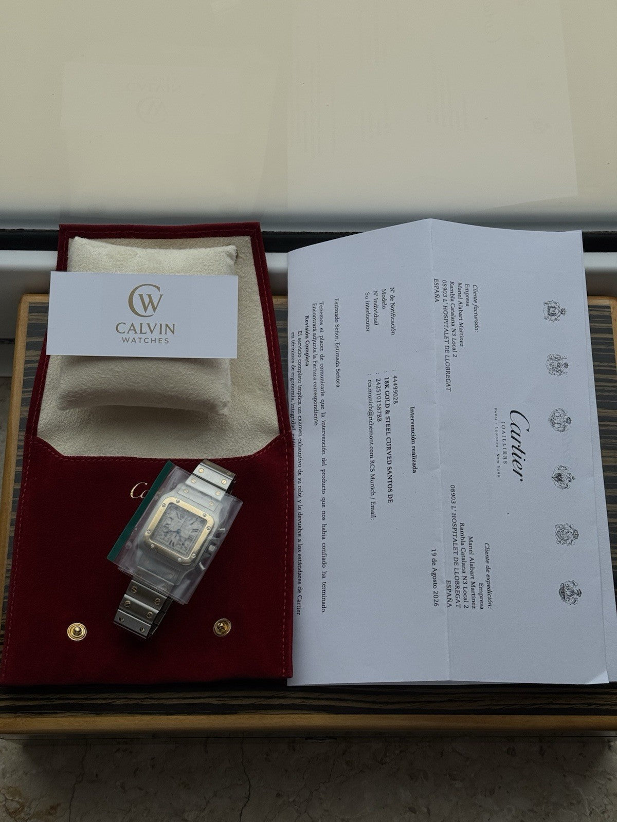 Cartier Santos Galbée Chronograph – Ref. 2425 Steel & Gold Quartz Serviced