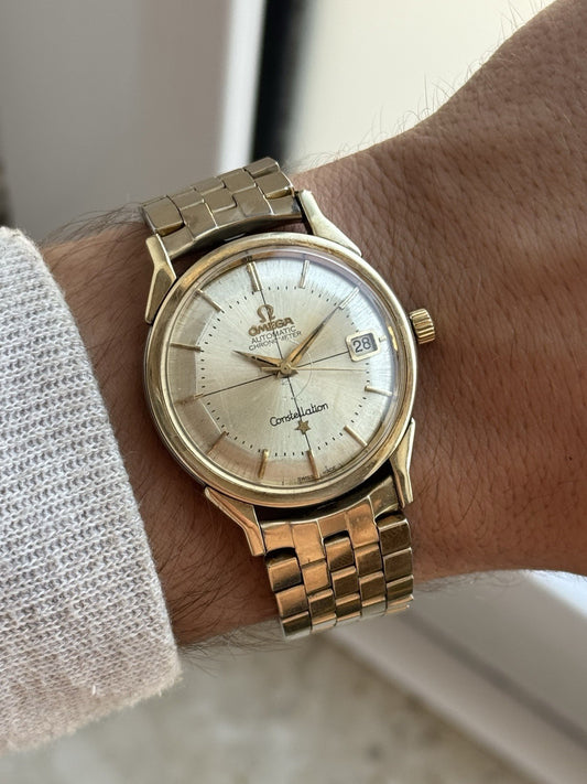 Omega Constellation Chronometer Automatic Vintage ref 162.025 pie pan 