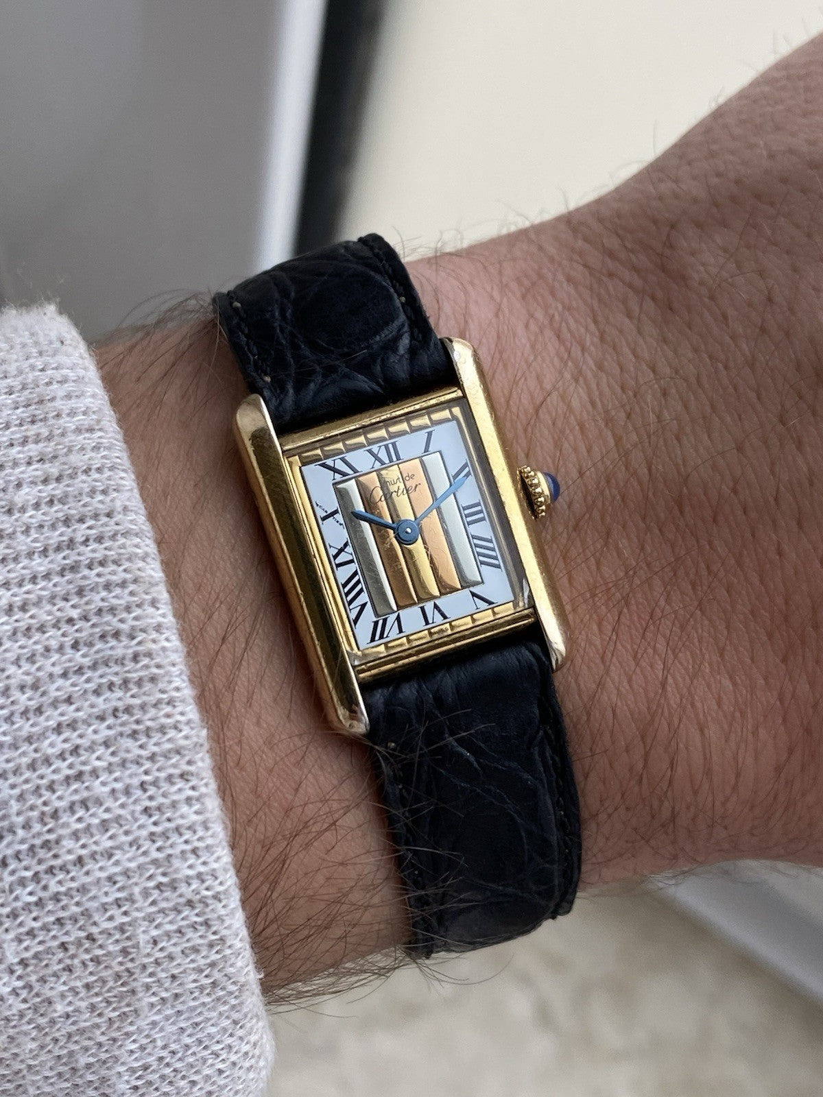 Must de Cartier Tank Vermeil Quartz Ladies Watch