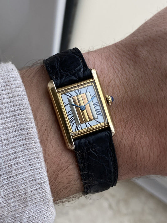 Must de Cartier Tank Vermeil Quartz Ladies Watch
