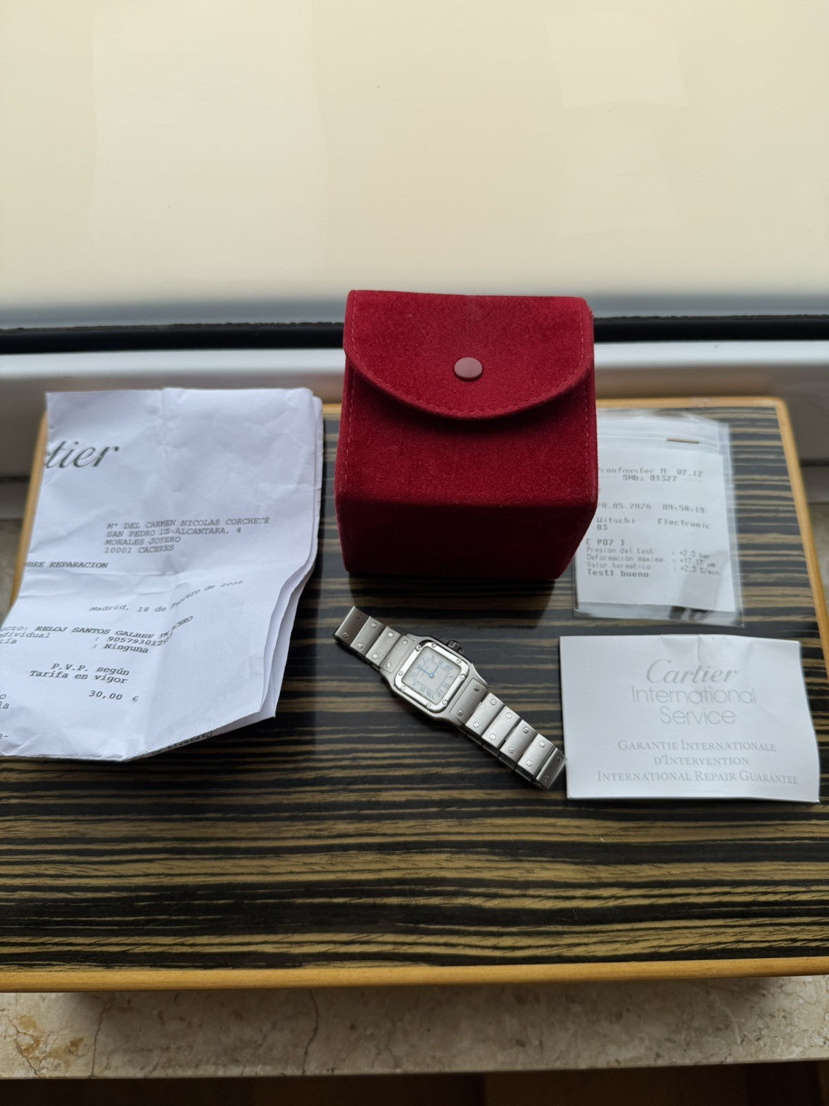 Vintage Cartier Santos Galbée Quartz ladies watch 