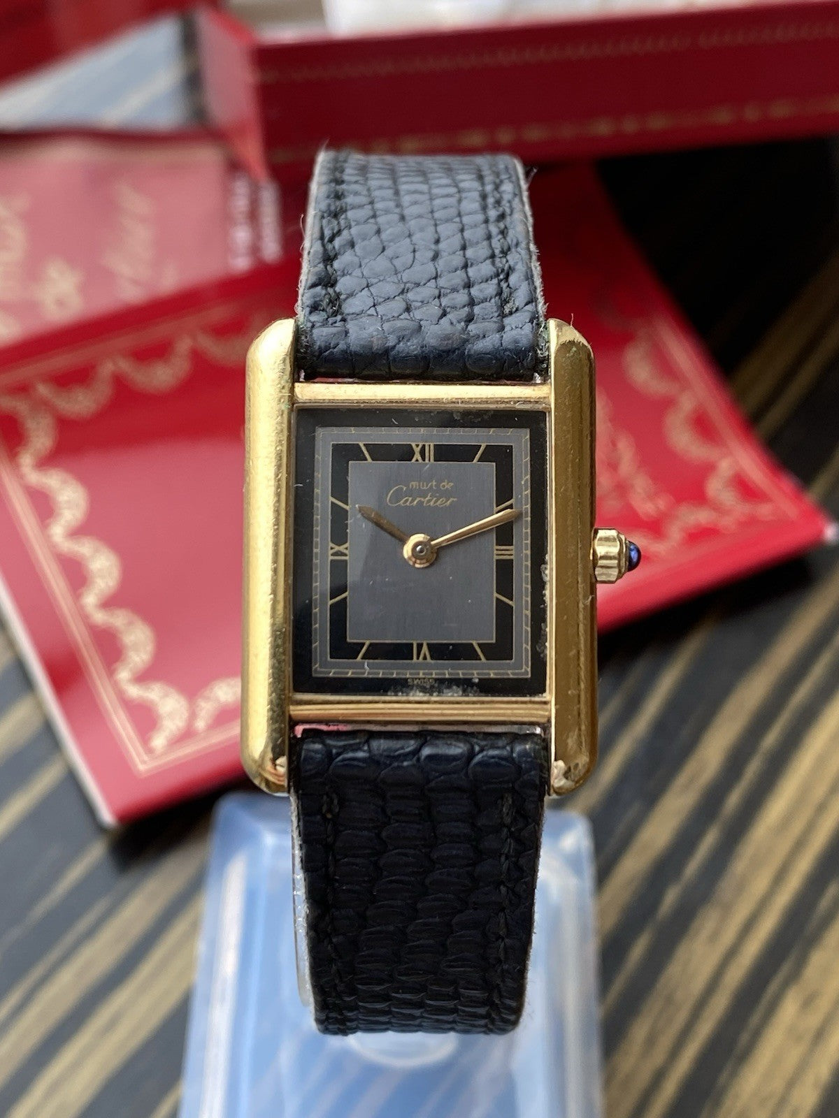 Must de Cartier Tank Vermeil Quartz Watch