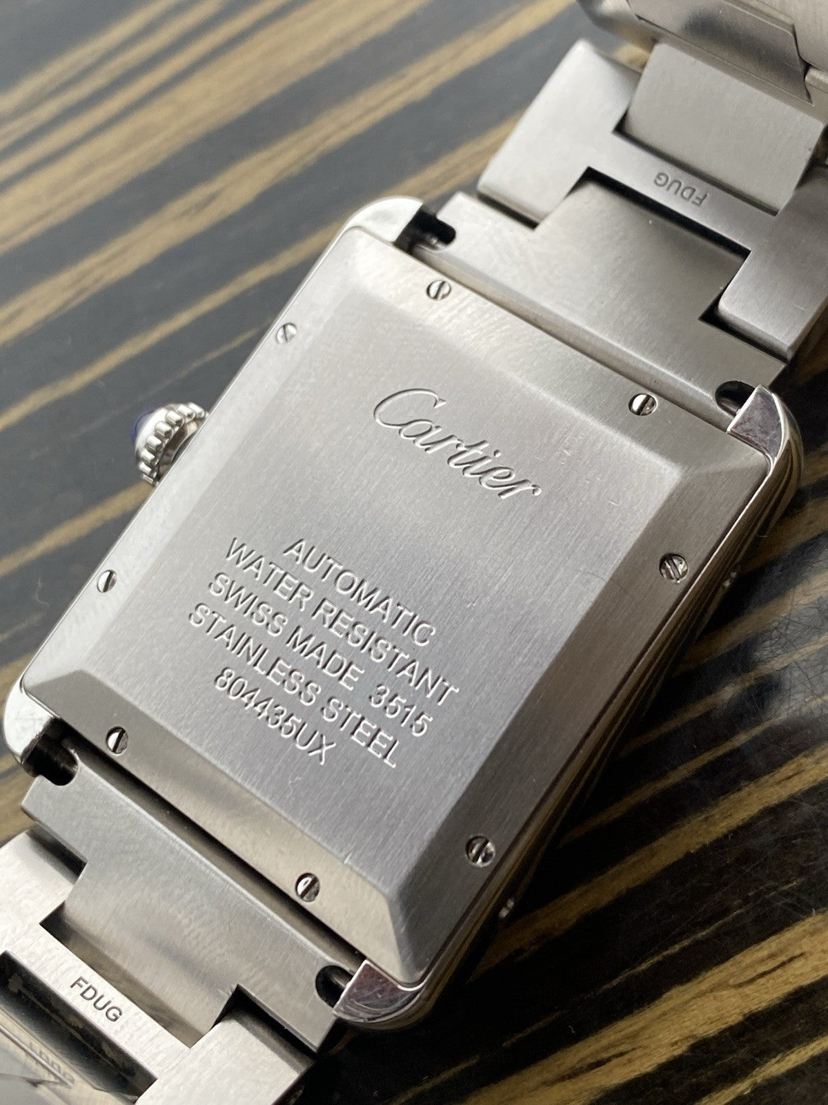 Cartier Tank Solo XL Automatic Silver Dial W5200028 3515 31x41mm