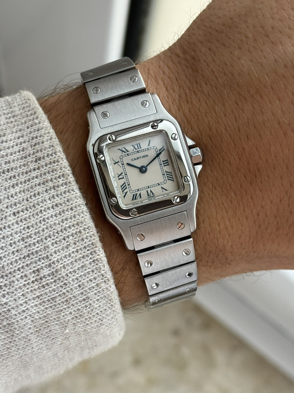 Vintage Cartier Santos Galbée Quartz ladies watch 