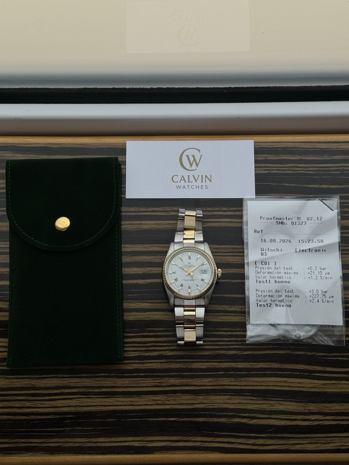 Rolex Date 34mm Two Tone Automatic Vintage Watch Ref 1505