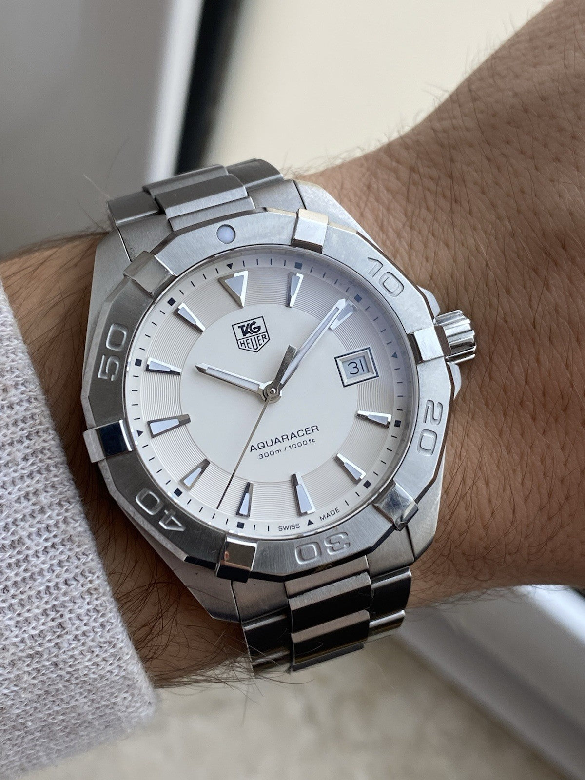 Tag Heuer Aquaracer 41mm Quartz Watch Full Set 2016