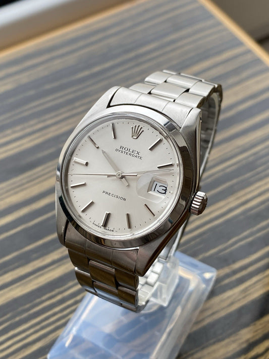 Rolex Oysterdate Precision 34mm Mechanical Vintage Watch Ref 6694