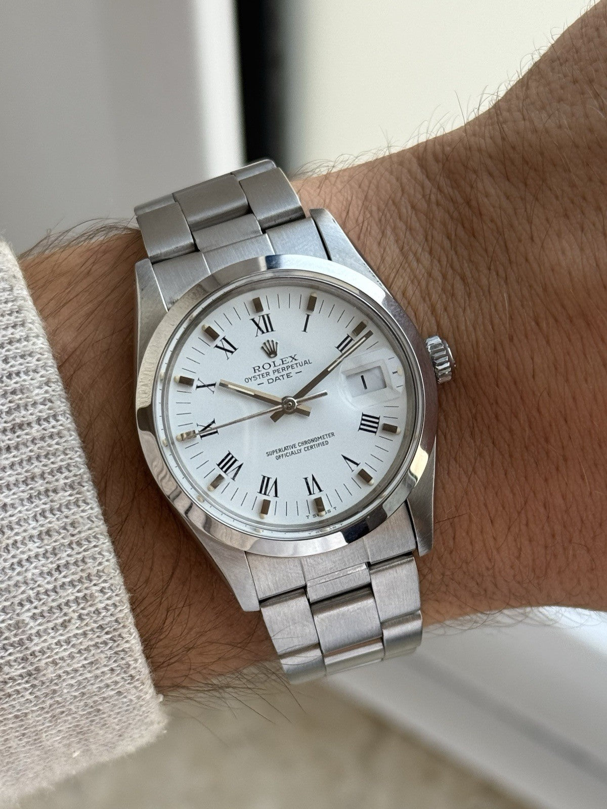 Rolex Date 34mm Automatic Vintage Watch Ref 15000