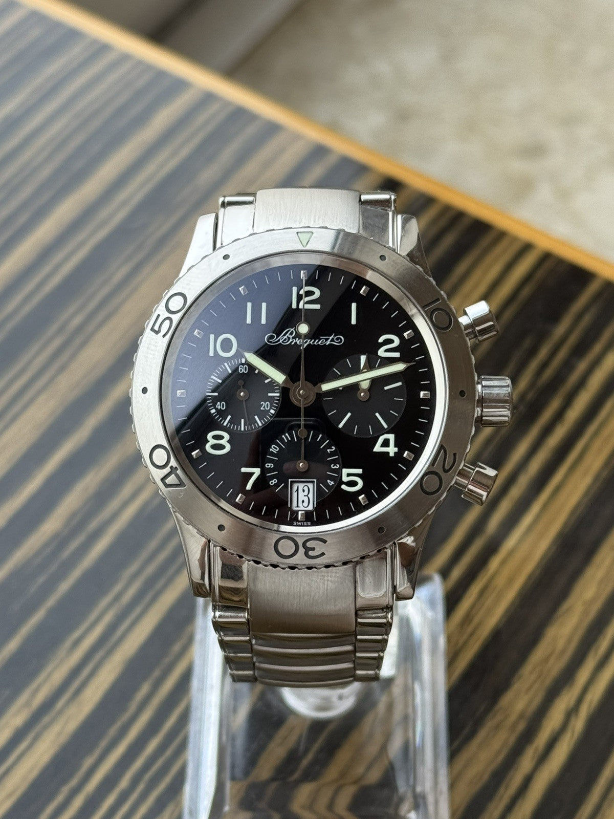 Breguet Type XX Automatic 39mm Chronograph Watch ref 3820