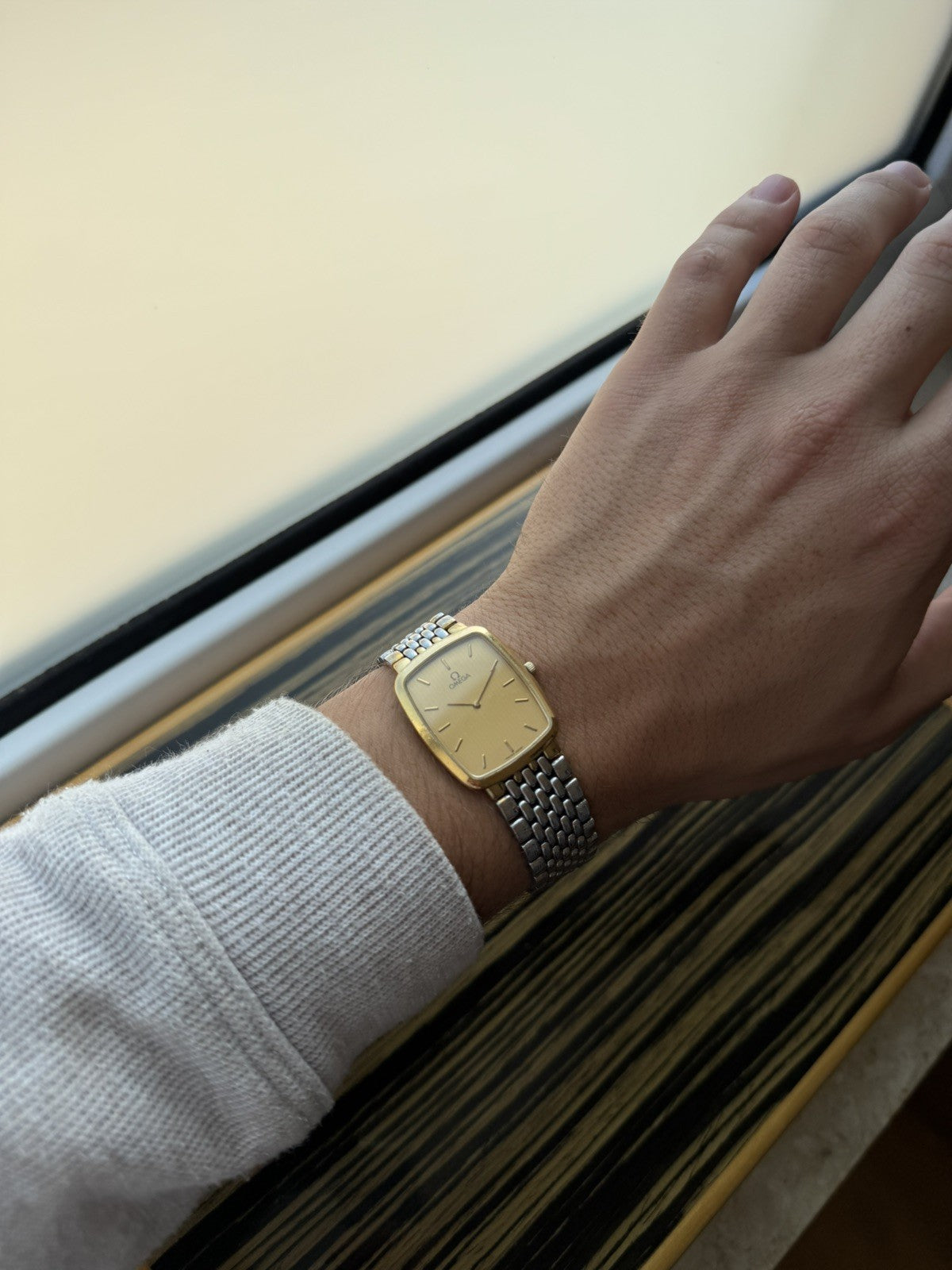 Vintage Omega De Ville Tank Quartz Watch