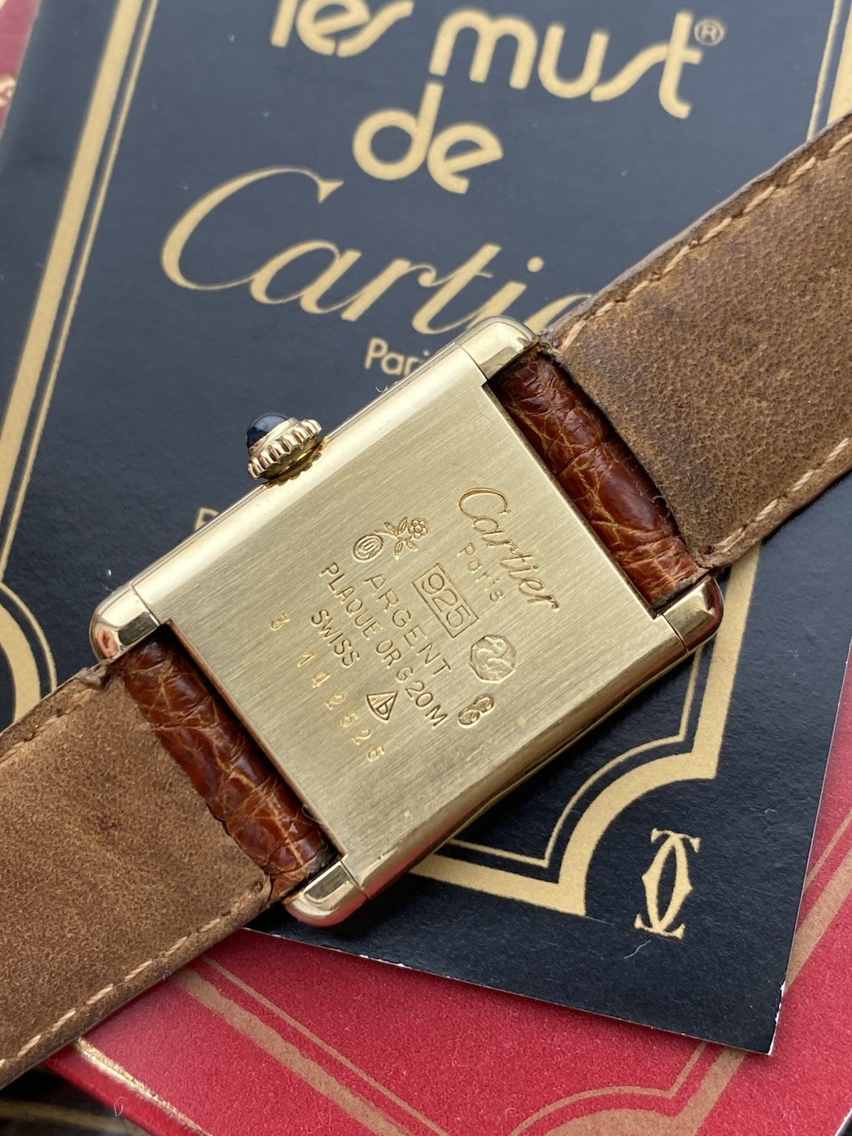 Must de Cartier Tank Vermeil Mechanical Watch