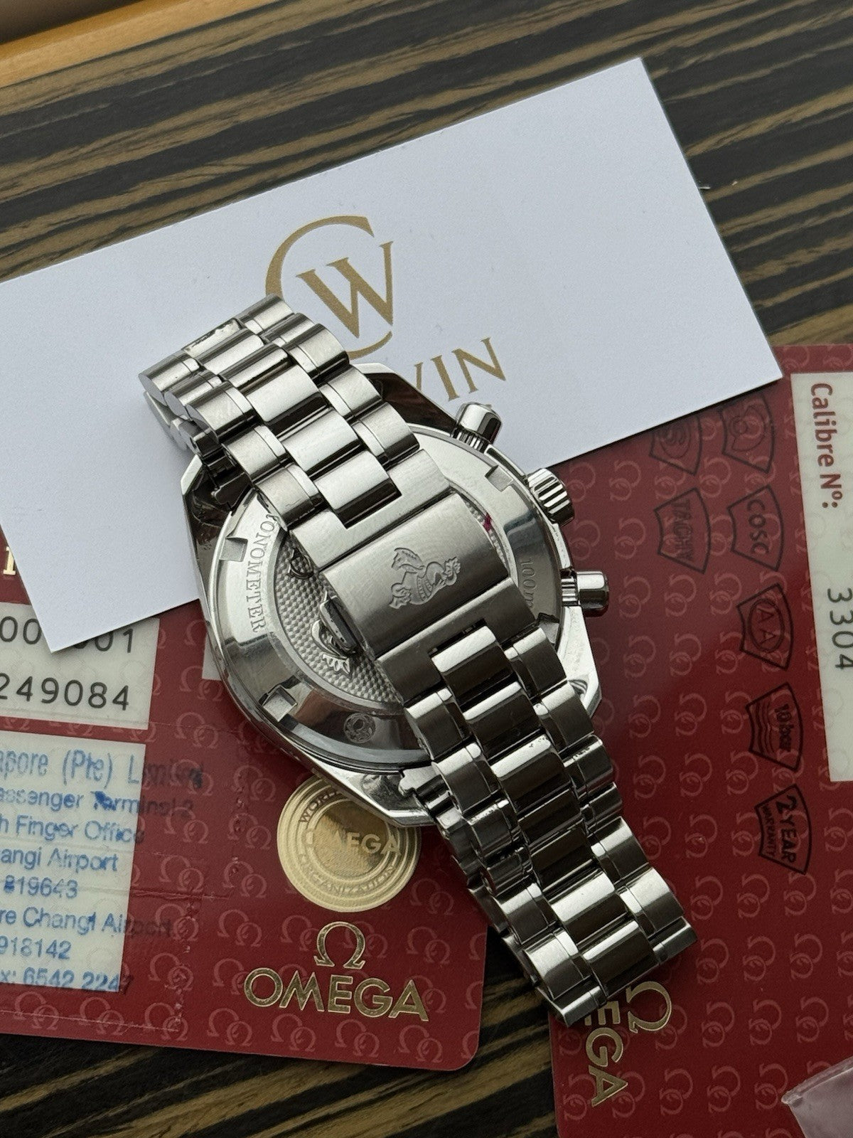 Omega Speedmaster Reduced 38mm Chronograph With Cards