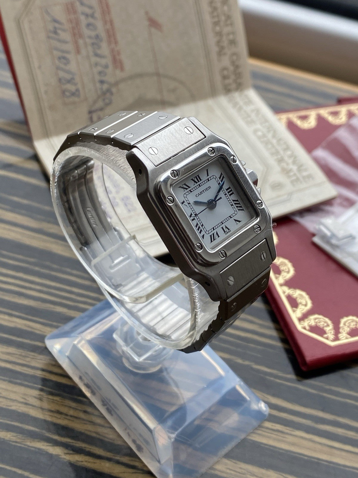 Vintage Cartier Santos Carrée 24mm Automatic Full Set