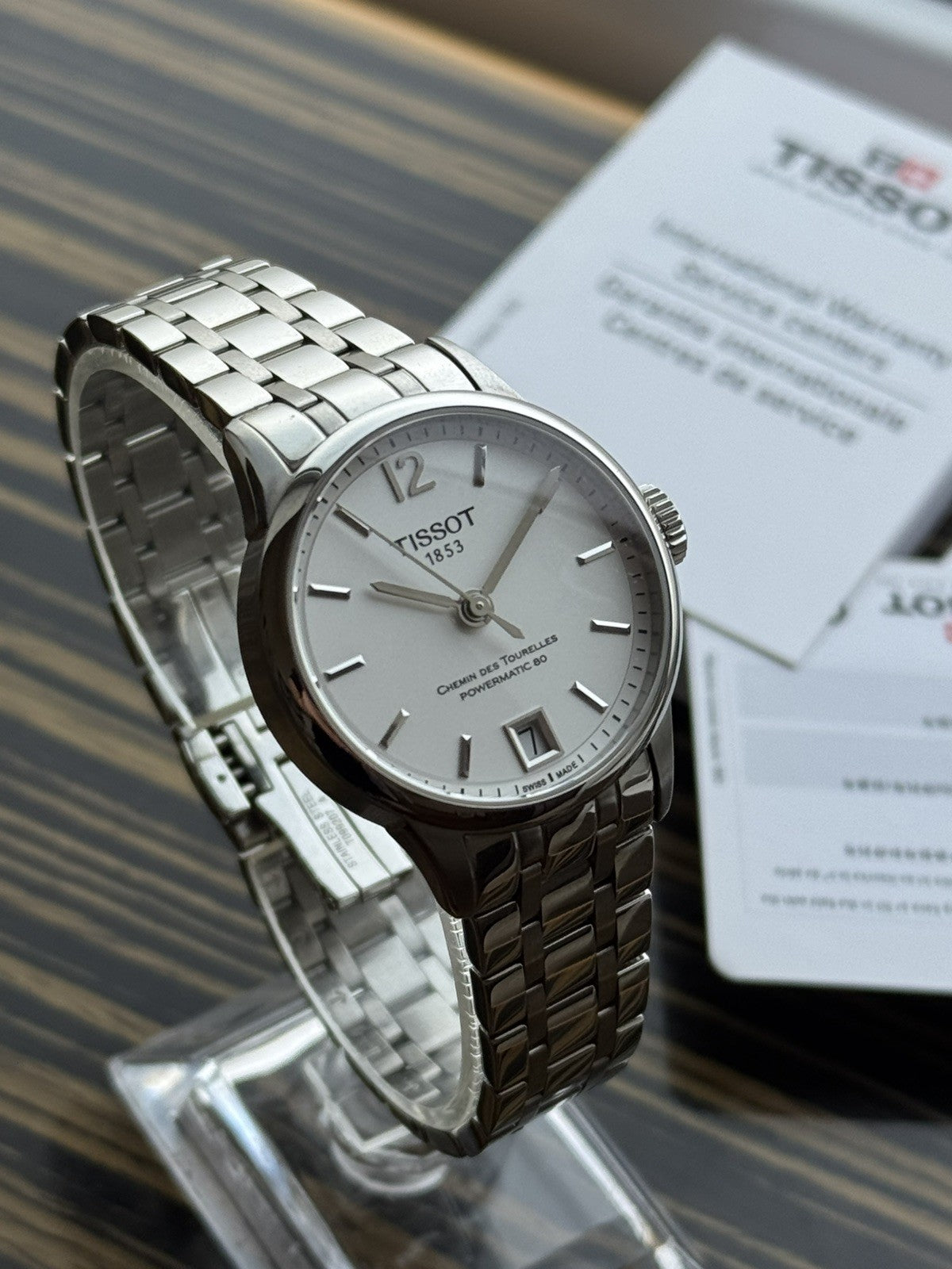 Tissot Chemin des Tourelles Powermatic 80 lasies watch 
