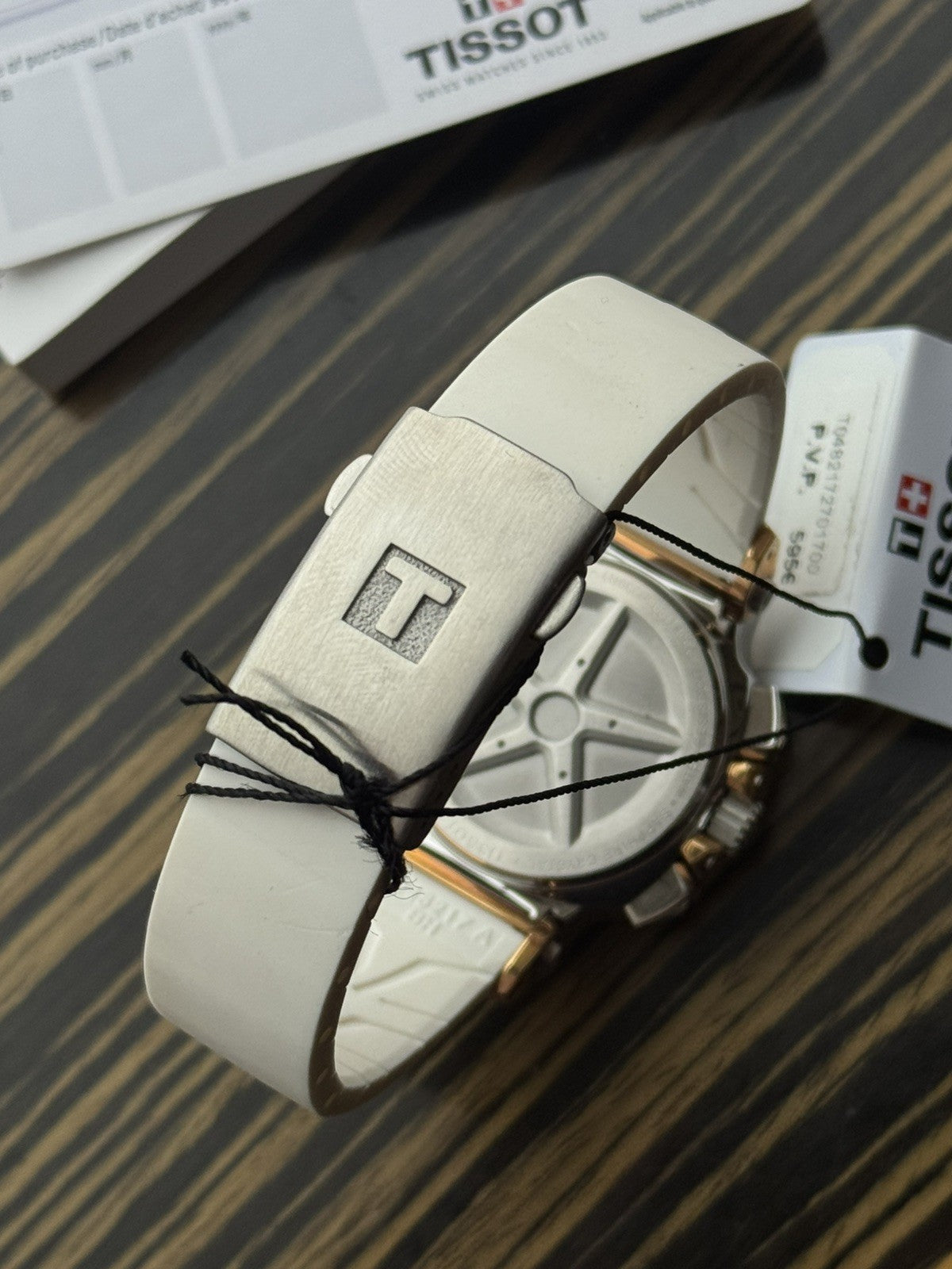 Tissot tT-Rce Chronograph Brand New / Full Set gold and white