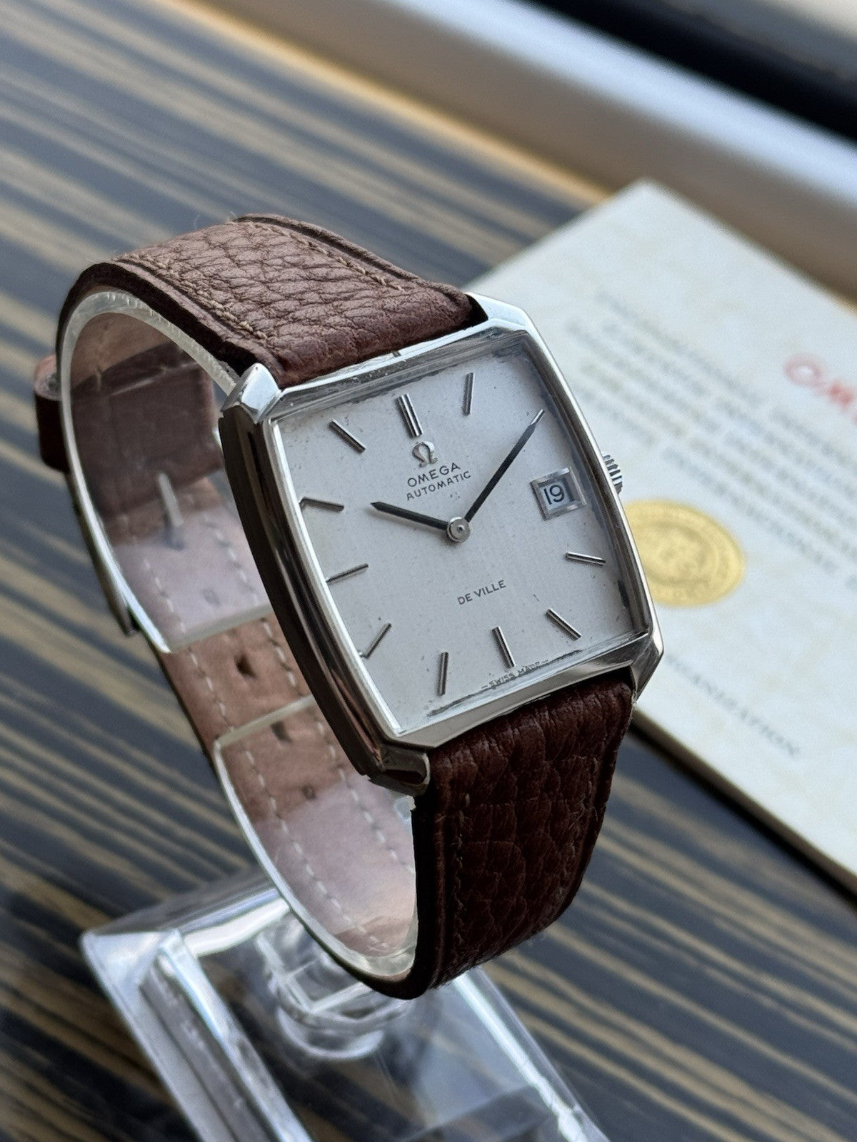 Omega De Ville Automatic Vintage Watch For Men With Box And Papers