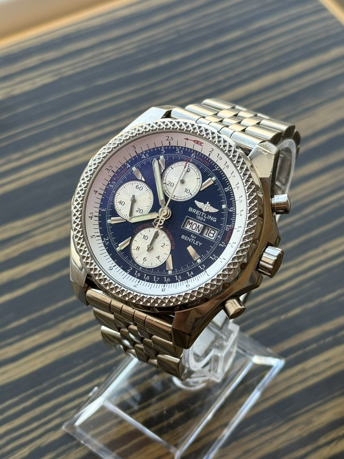Breitling for Bentley GT Automatic blue Chronograph A13362 45mm