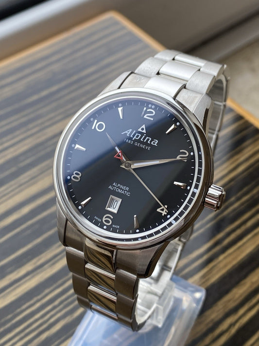 NOS Alpina Alpiner Black Automatic Watch