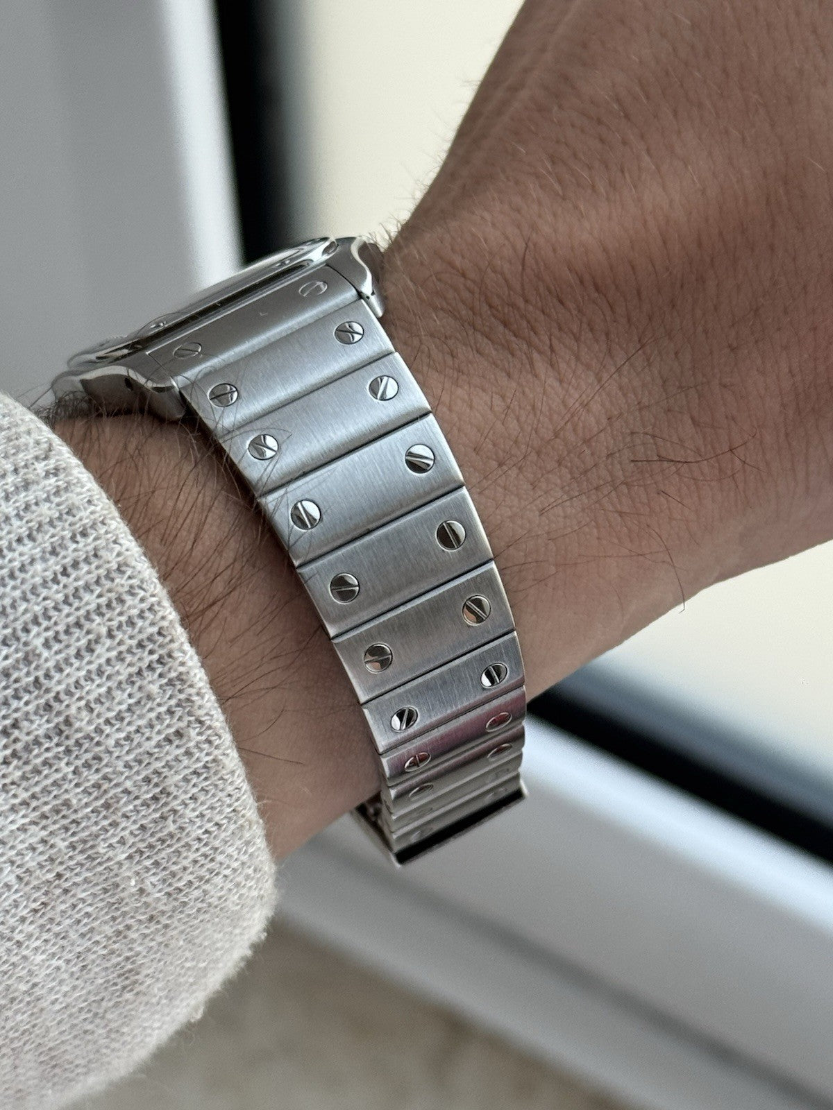 Cartier Santos Galbée Midsize Quartz Steel Ref. 987901 - Full Set