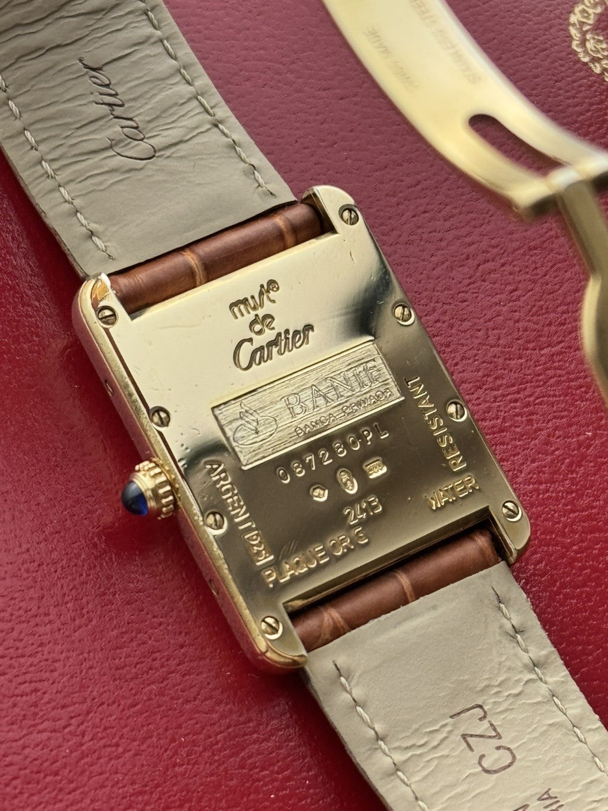 Must de Cartier Tank Quartz Big-Size Watch Ref 2413