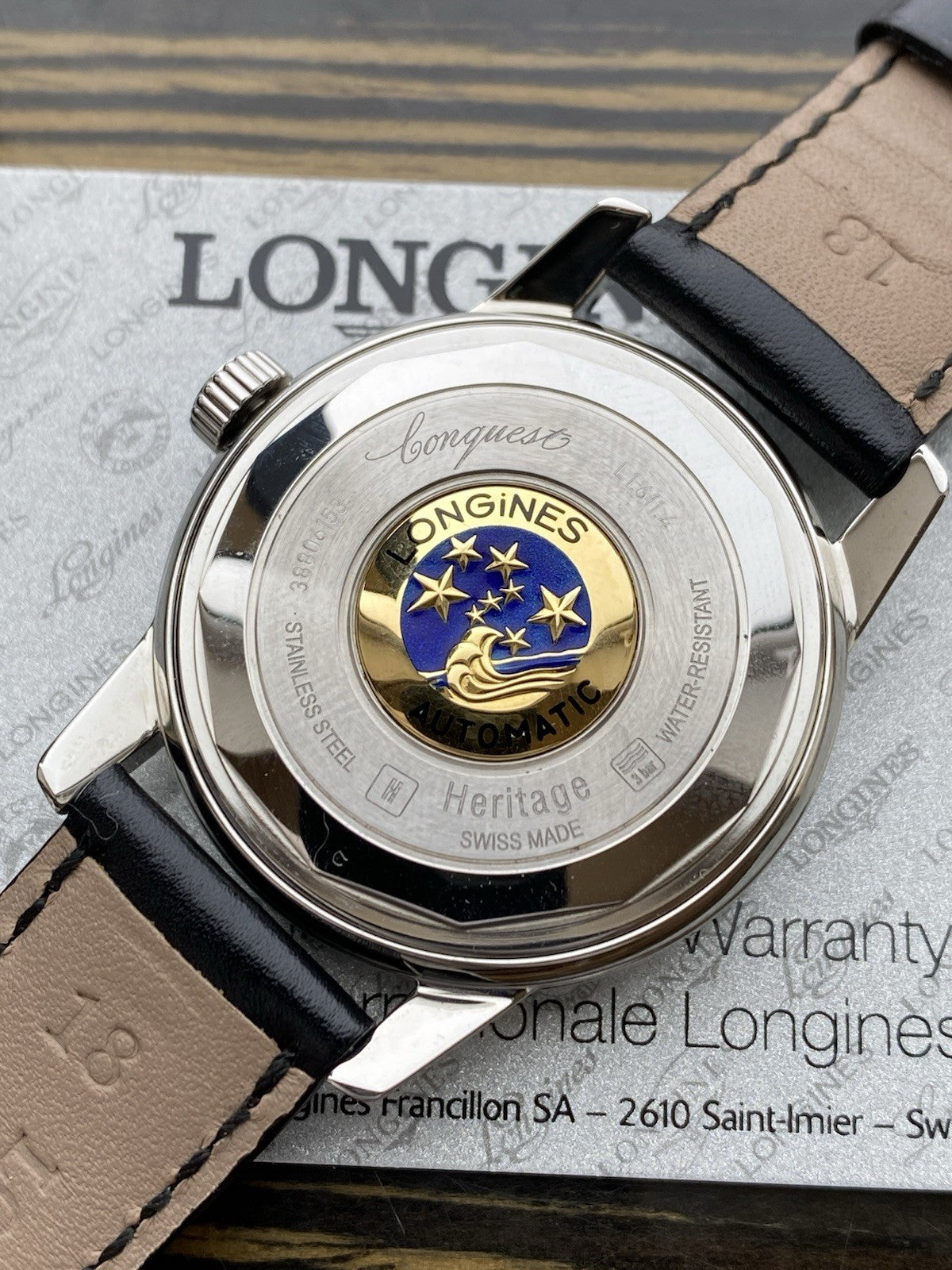 Longines Conquest Heritage Automatic 35mm Watch - Full Set - Crisp Condition
