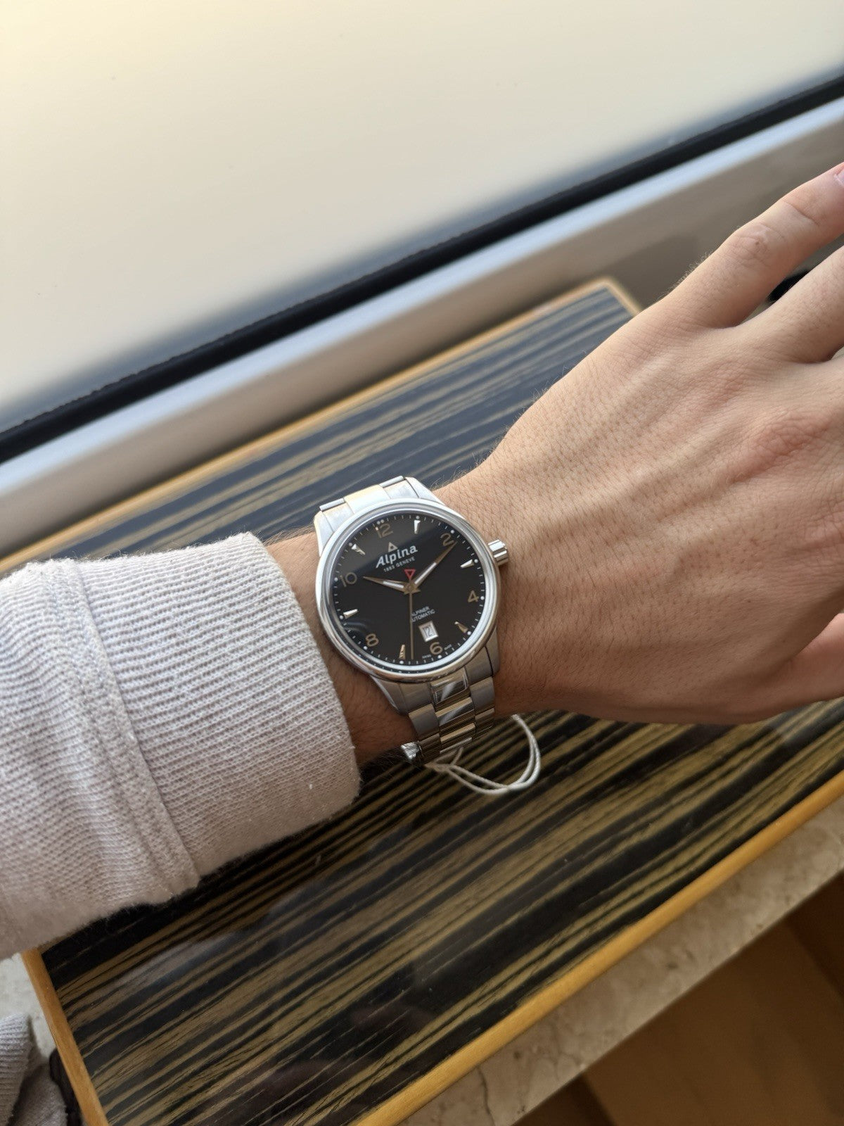 NOS Alpina Alpiner Black Automatic Watch