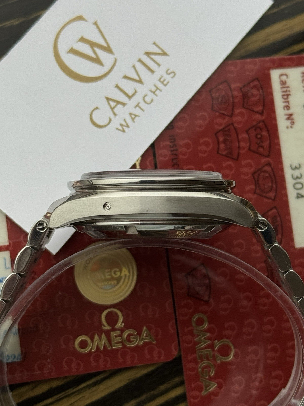 Omega Speedmaster Reduced 38mm Chronograph With Cards