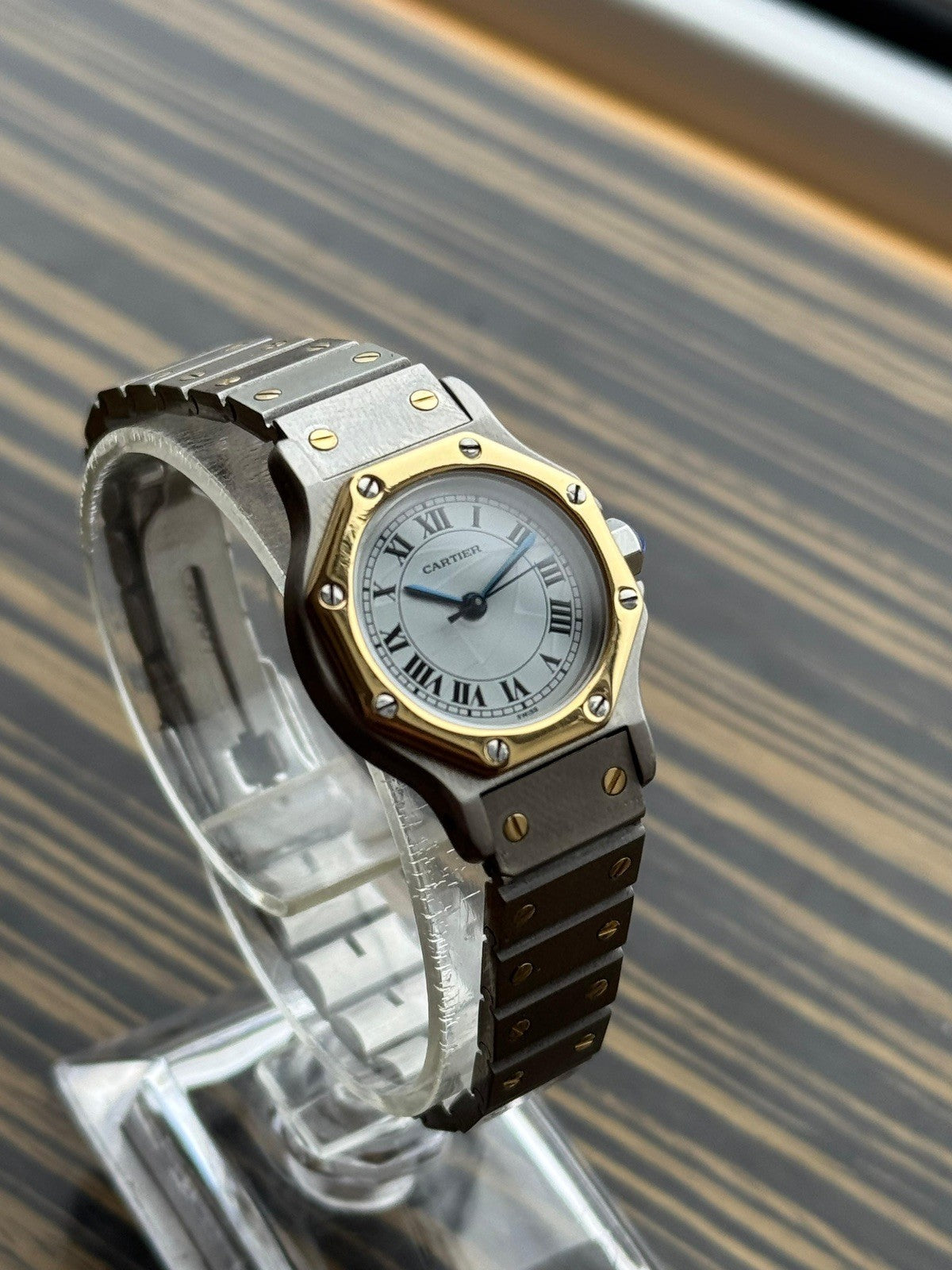 Vintage Cartier Santos Octagon Automatic ladies watch 