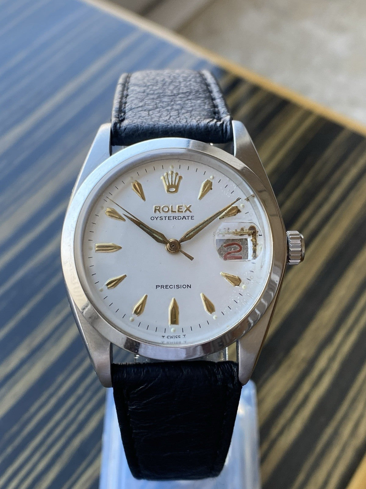 Rolex OysterDate Precision Vintage Watch Ref 6694