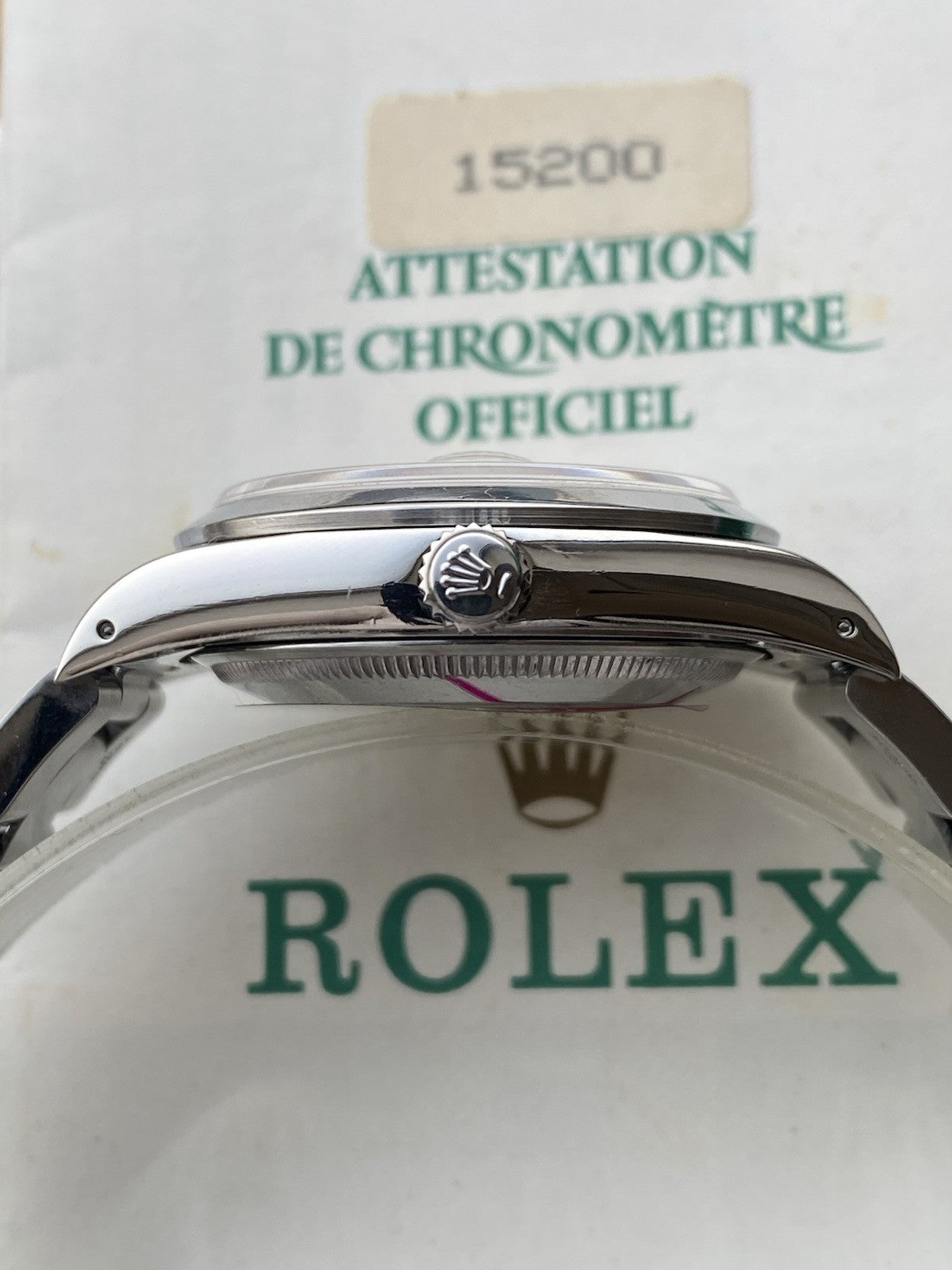 Rolex Date Automatic Vintage Watch Ref 15200 With Papers