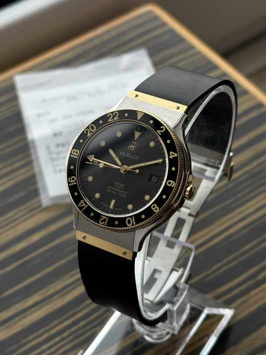 Super Rare Hublot Classic GMT 36mm Quartz Watch MDM