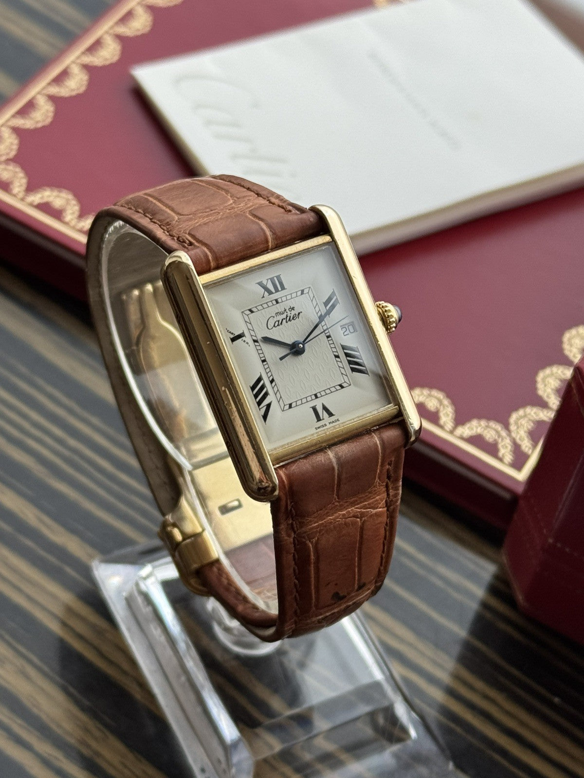 Must de Cartier Tank Quartz Big-Size Watch Ref 2413