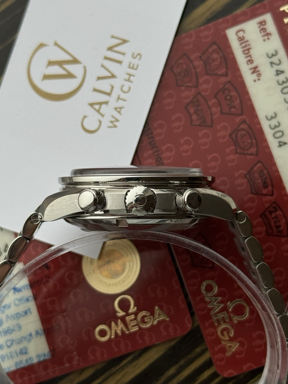 Omega Speedmaster Reduced 38mm Chronograph With Cards
