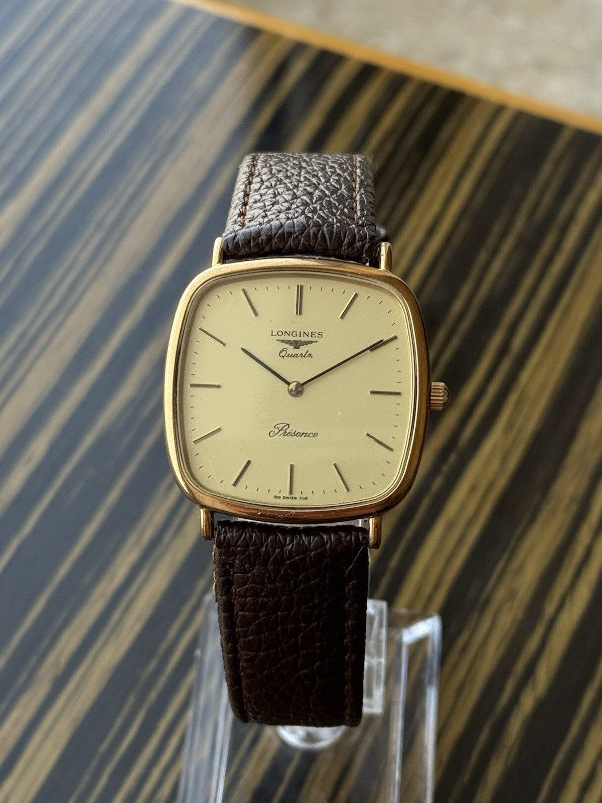 Longines TV Quartz Classic men's Watch Gold Plated