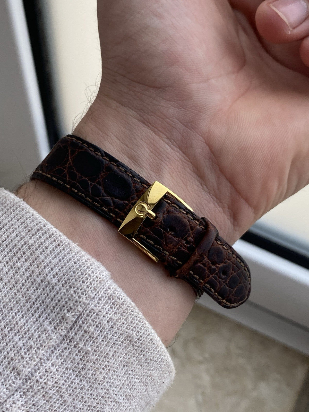 18kt Gold Omega De Ville Quartz Watch