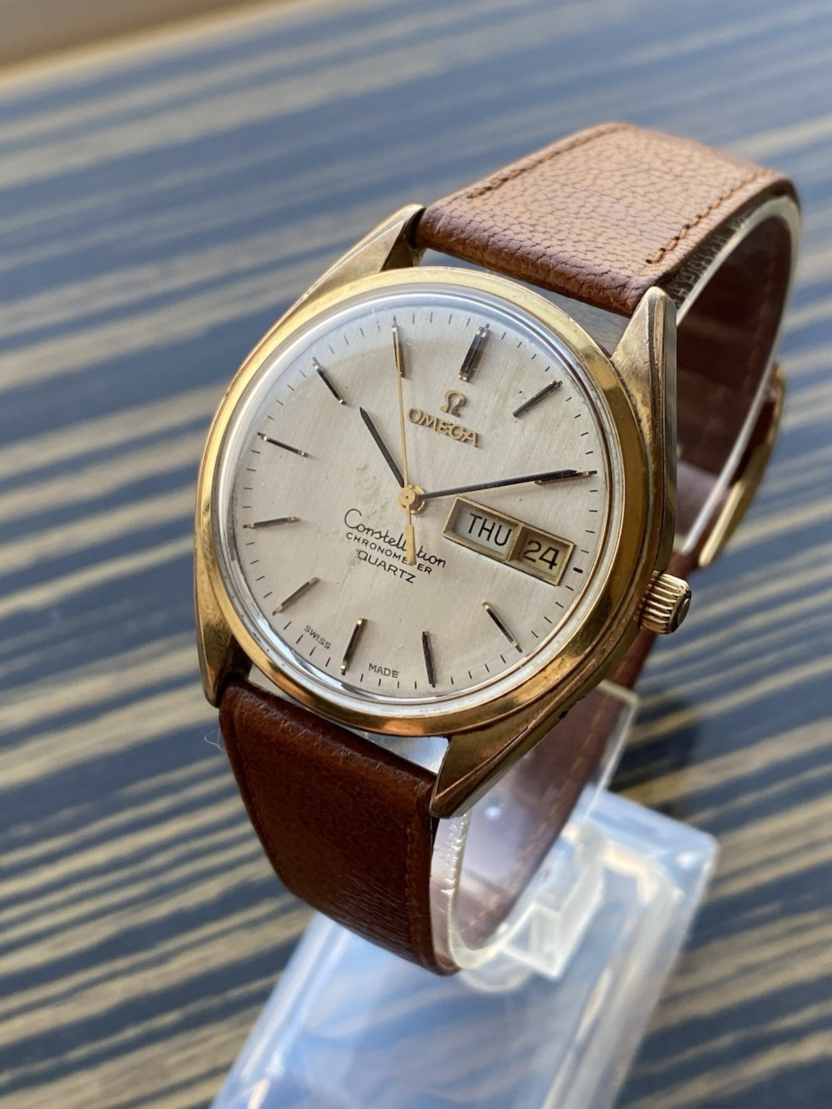 Vintage Omega Constellation Day-Date Quartz Watch