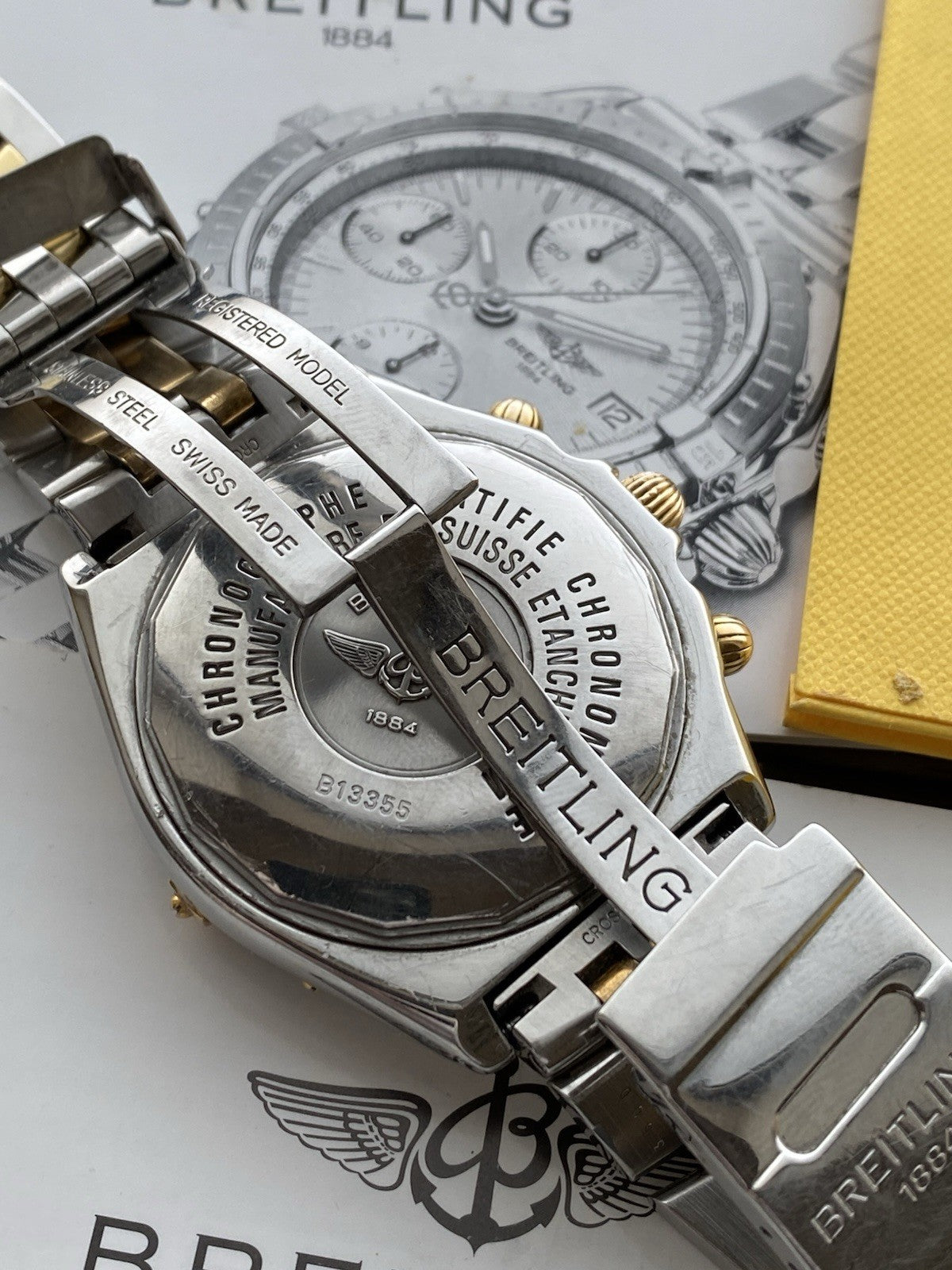 Breitling Crosswind 43mm  Automatic Chronograph Watch B13355