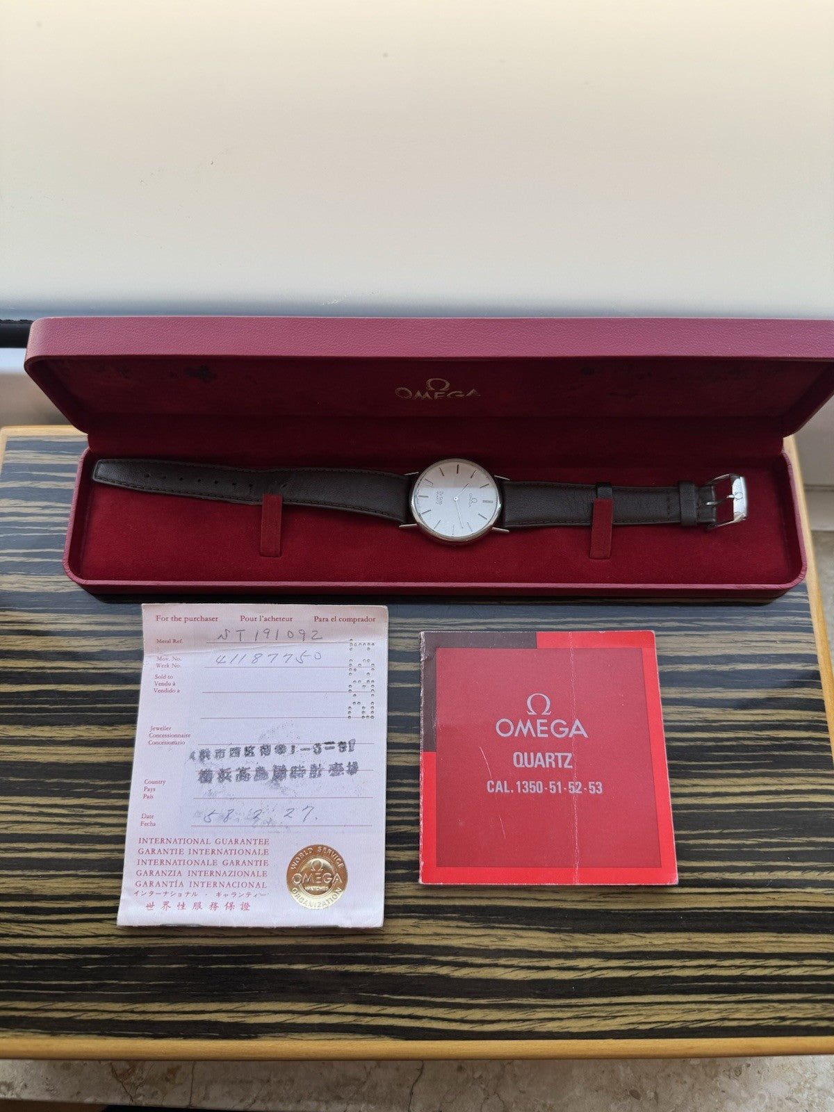 Omega De Ville Quartz Vintage Watch Full Set Ref 191.0092