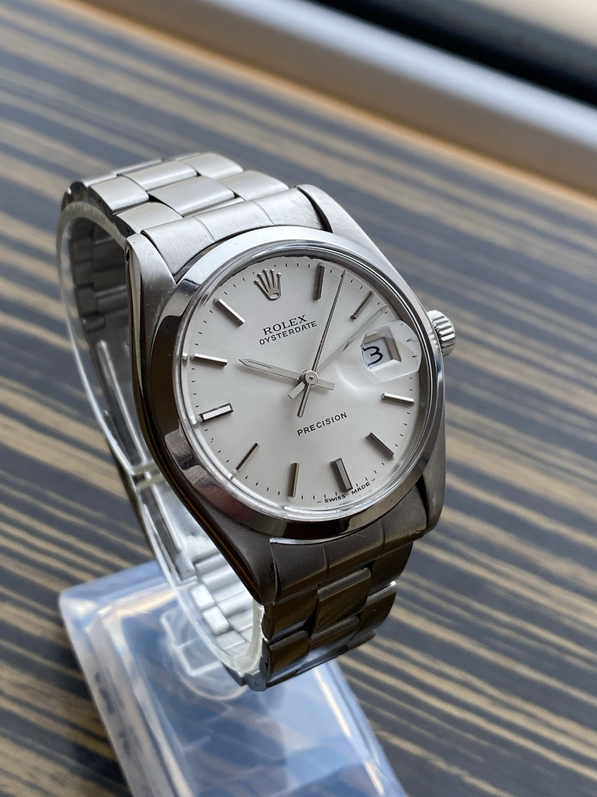 Rolex Oysterdate Precision 34mm Mechanical Vintage Watch Ref 6694