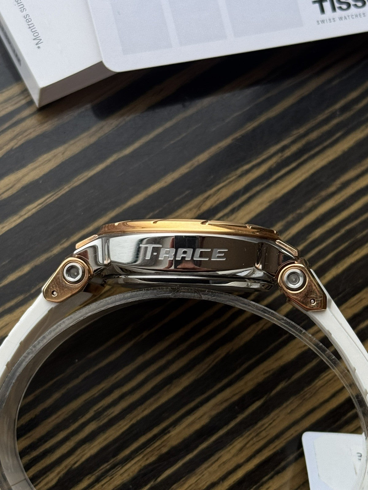 Tissot tT-Rce Chronograph Brand New / Full Set gold and white