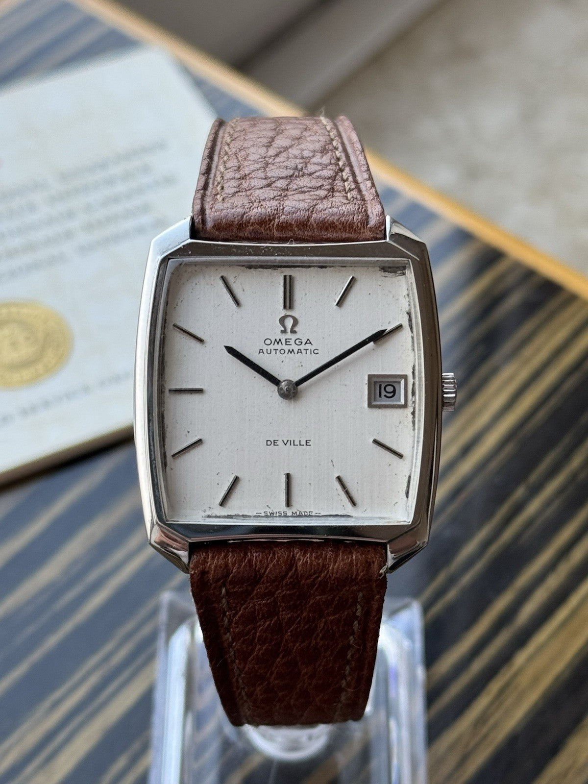 Omega De Ville Automatic Vintage Watch For Men With Box And Papers