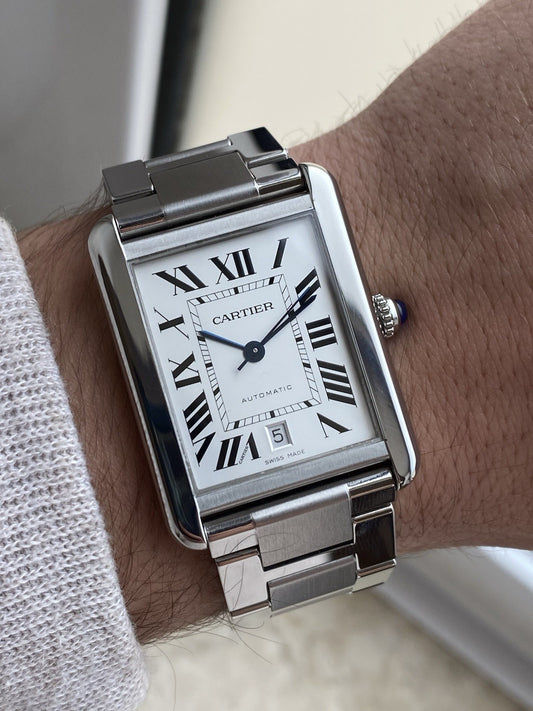 Cartier Tank Solo XL Automatic Silver Dial W5200028 3515 31x41mm