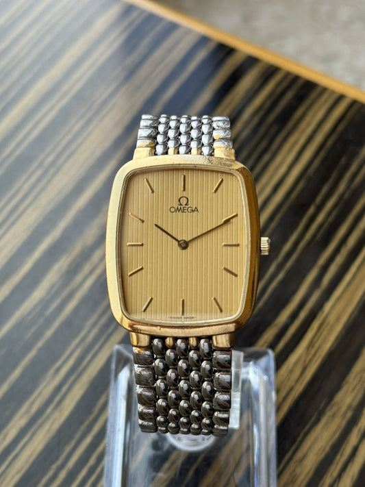 Vintage Omega De Ville Tank Quartz Watch
