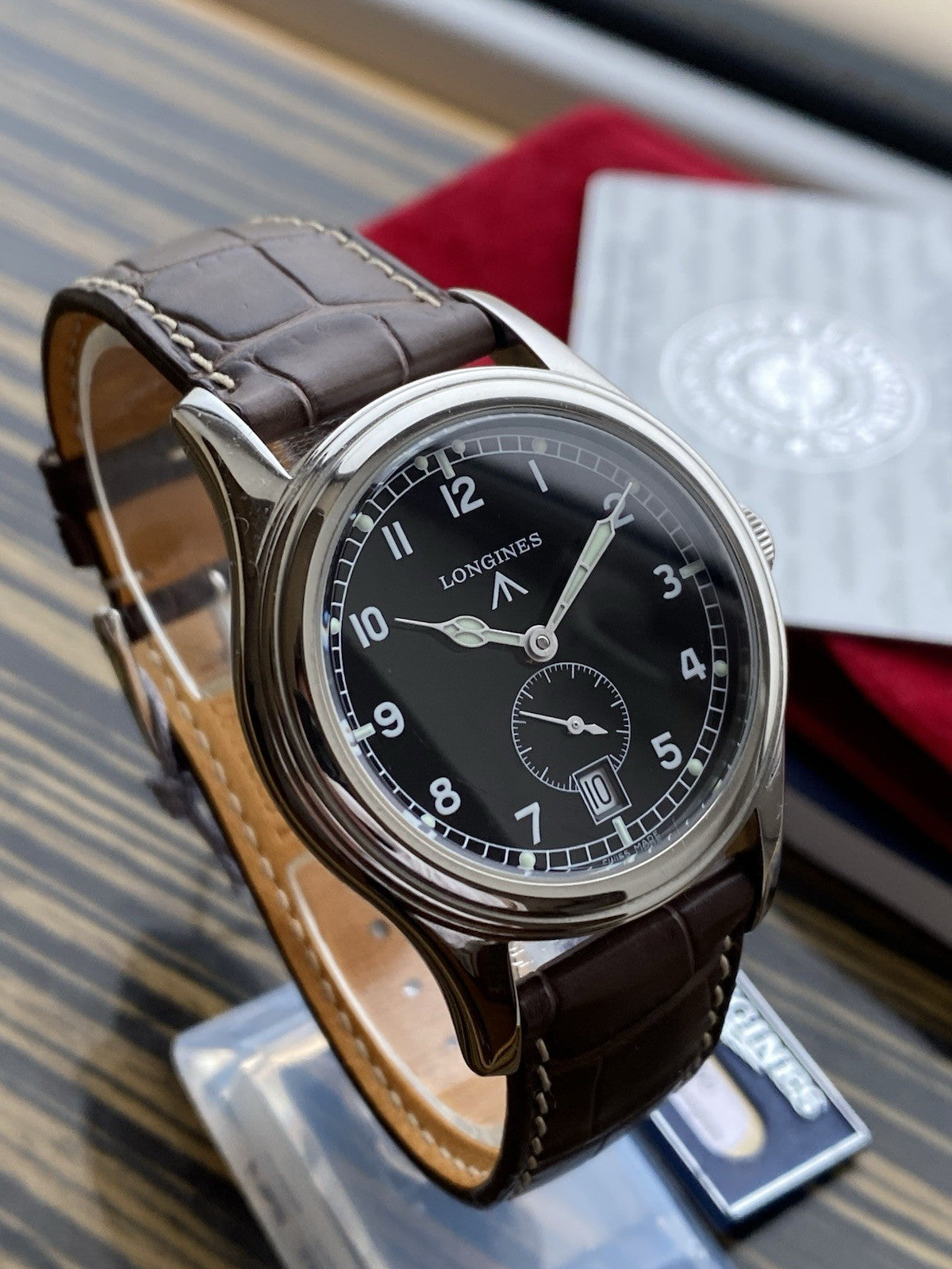 Longines Heritage Military Automatic limited edition, New Old Stock Full Set