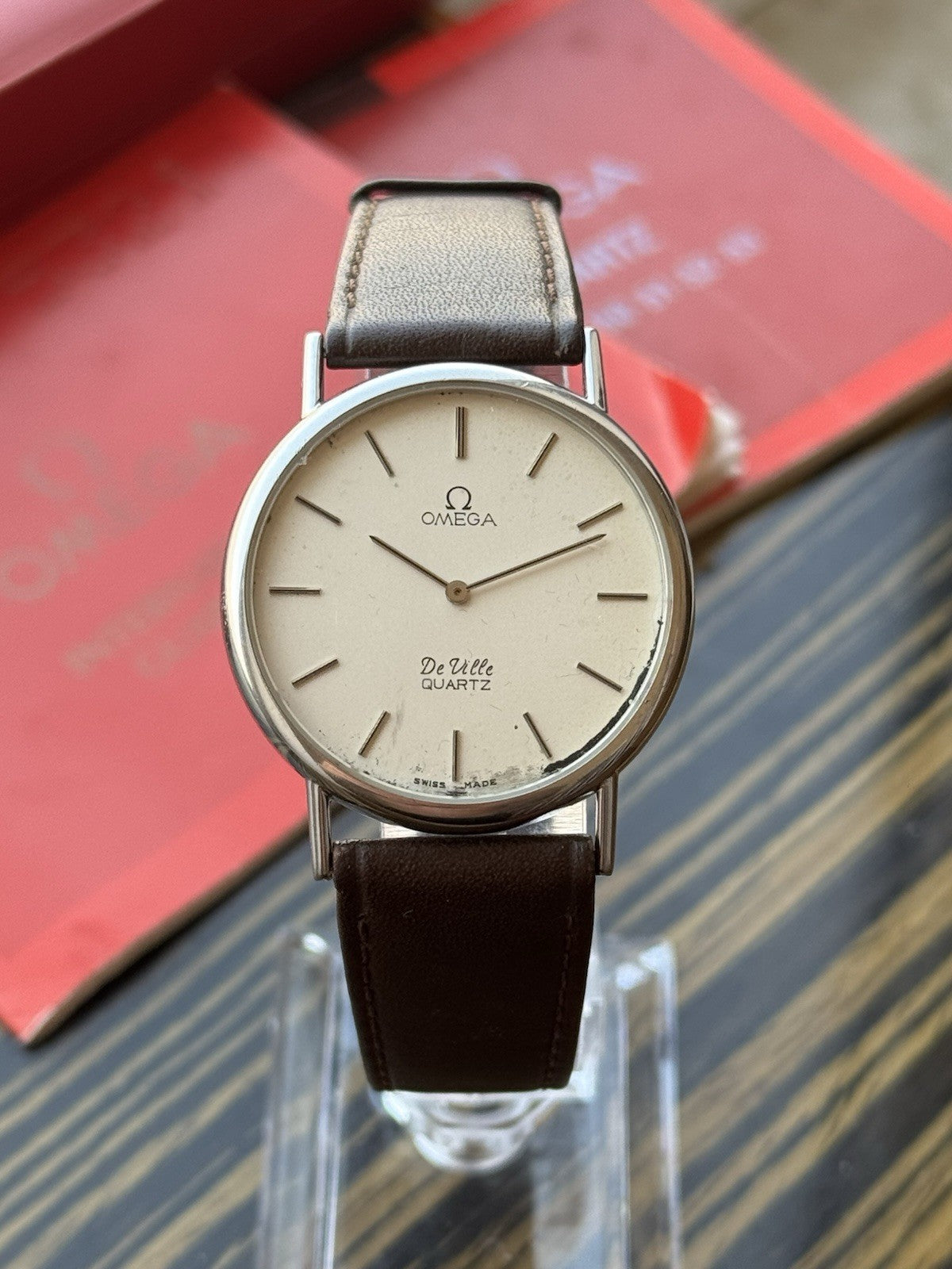 Omega De Ville Quartz Vintage Watch Full Set Ref 191.0092