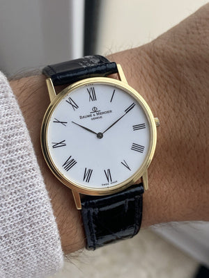 Reloj Baume &amp; Mercier Genève de oro de 18 quilates
