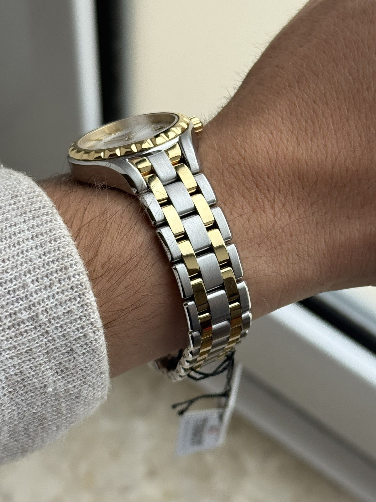 Tissot Flamingo quartz Brand New / Full Set gold and white