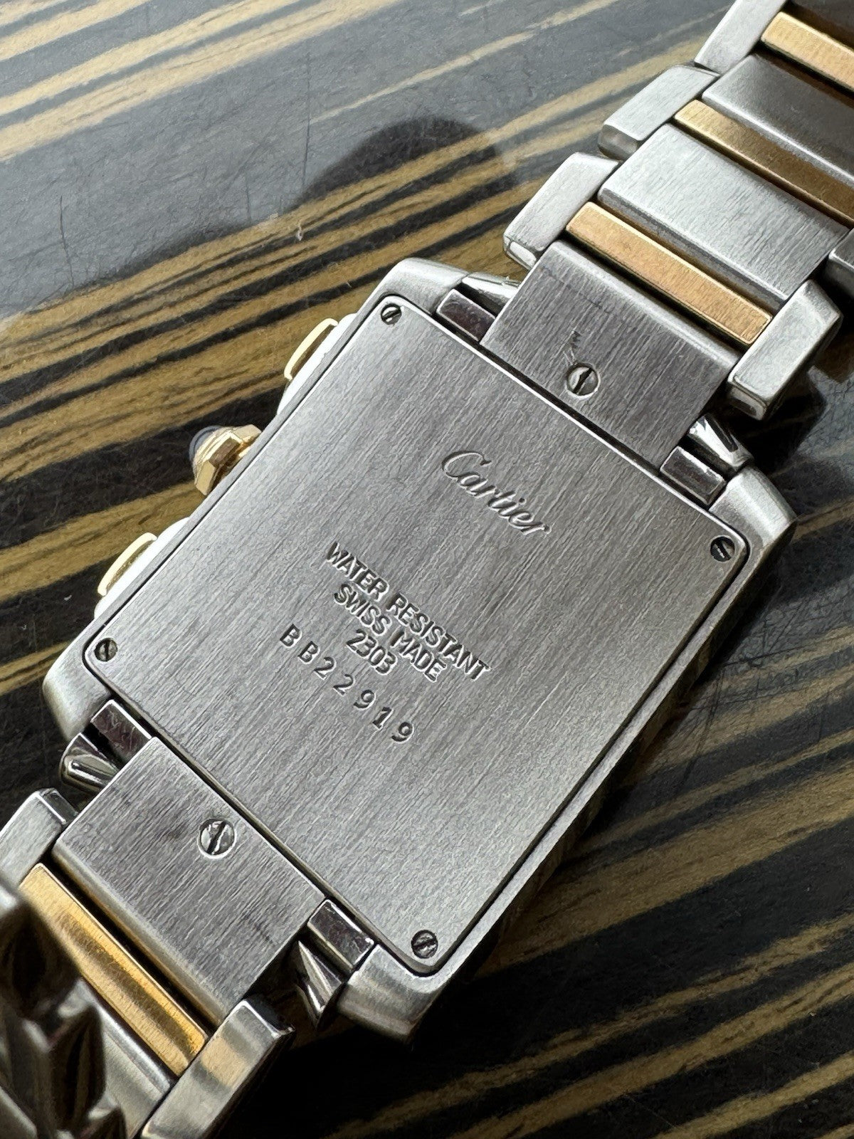 CARTIER Tank Française Chrono 2303 Quartz Steel And Gold
